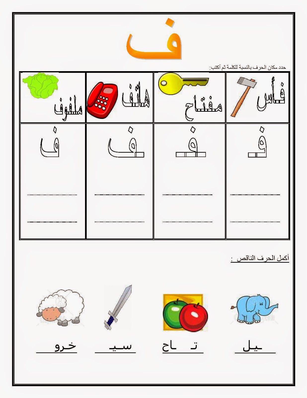 صور حرف ف , صور مميزة ورسومات للاحرف الابجدية