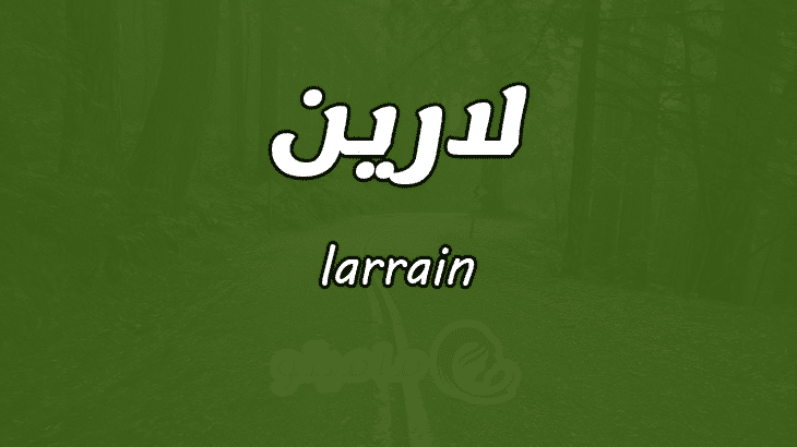 معنى اسم لارين في المعجم العربي - تفسير معنى اسم بناتى لارين في القاموس العربي 8490 1