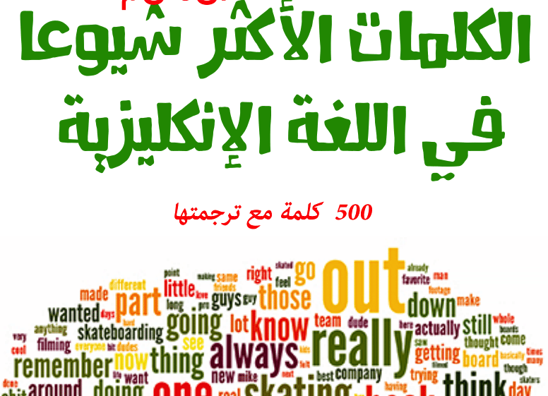 كلمات انجليزيه , اتقن معنا اشهر كلمات انجليزية على الاطلاق