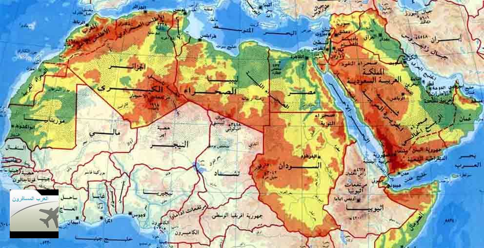 خريطة العالم بالعربي واضحة - افضل رسومات للخريطة بالعربي 11239